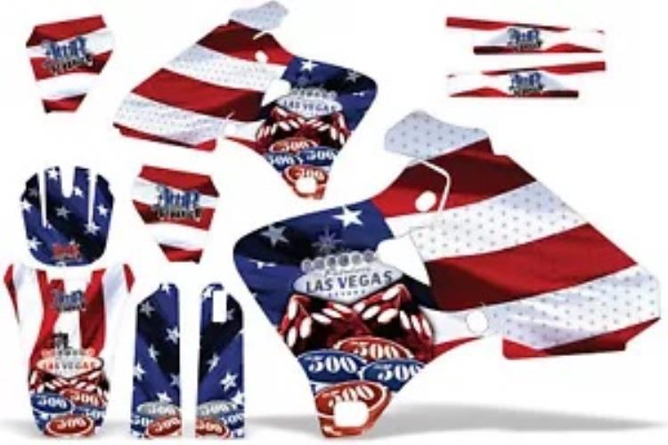 ダートバイクグラフィックキットデカールラップヤマハ YZ 250F/400F/426F 98-02 USA SINS Dirt Bike Graphics Kit Decal Wrap For Yamaha YZ 250F/400F/426F 98-02 USA SINS 【並行輸入品】