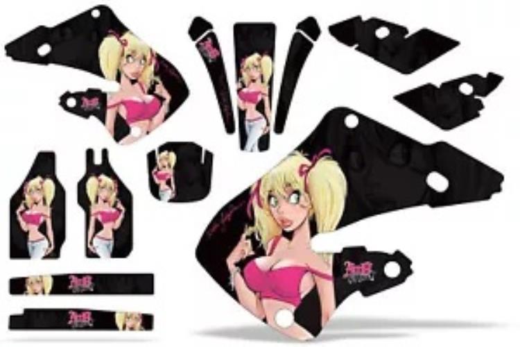 ダートバイクグラフィックキットデカールラップホンダ CR125 98-99 CR250 97-99 MANDY P K Dirt Bike Graphics Kit Decal Wrap For Honda CR125 98-99 CR250 97-99 MANDY P K 【並行輸入品】