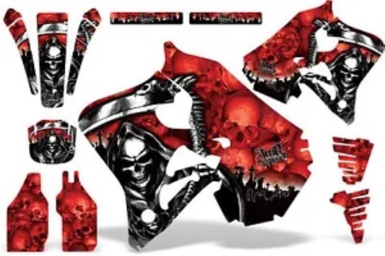 ダートバイクグラフィックキットデカールラップホンダ CR125 98-99 CR250 97-99 リーパーレッド Dirt Bike Graphics Kit Decal Wrap For Honda CR125 98-99 CR250 97-99 REAPER RED 【並行輸入品】 51,480円