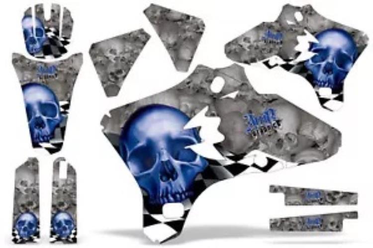 ダートバイクグラフィックキットデカールラップヤマハ YZ250F YZ450F 2003-2005 チェッカー米国 Dirt Bike Graphics Kit Decal Wrap For Yamaha YZ250F YZ450F 2003-2005 CHECKER U S 【並行輸入品】