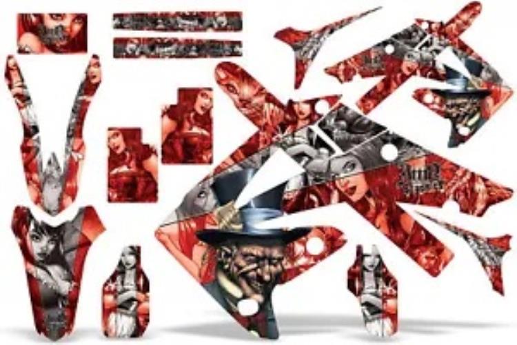 ダートバイクグラフィックキットデカールステッカーラップホンダ CRF250R 2010-2013 HATTER S R Dirt Bike Graphics Kit Decal Sticker Wrap For Honda CRF250R 2010-2013 HATTER S R 【並行輸入品】
