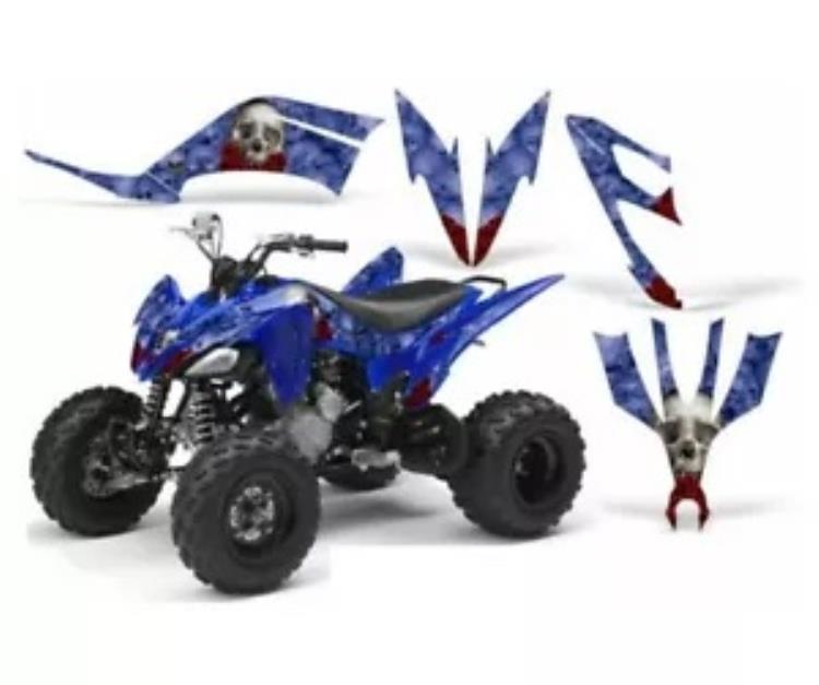 ATV デカール グラフィック キット クワッド ステッカー ラップ ヤマハ ラプター 250 2008-2014 ボーン U ATV Decal Graphic Kit Quad Sticker Wrap For Yamaha Raptor 250 2008-2014 BONES U 【並行輸入品】