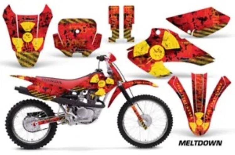 グラフィックキットデカール + # プレートホンダ XR80R XR100R 2001-2003 メルトダウン Y R Graphics Kit Decal + # Plates For Honda XR80R XR100R 2001-2003 MELTDOWN Y R 【並行輸入品】
