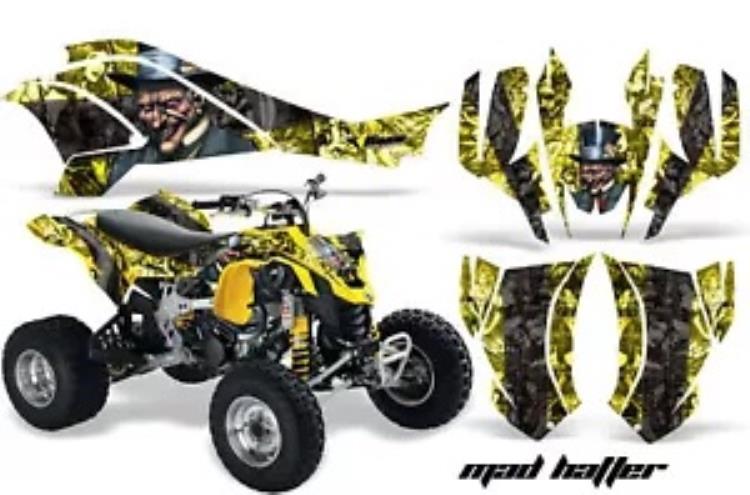 ATV グラフィックスキット クワッド デカール ラップ Can-Am DS450 XMX XXC 2008-2016 HATTER K Y用 ATV Graphics Kit Quad Decal Wrap For Can-Am DS450 XMX XXC 2008-2016 HATTER K Y 【並行輸入品】
