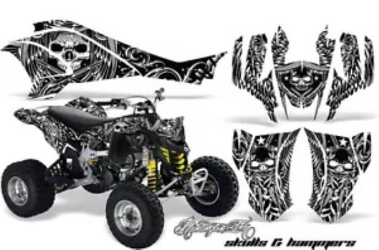 ATV グラフィックス キット クワッド デカール ラップ Can-Am DS450 XMX XXC 2008-2016 HISH ホワイト用 ATV Graphics Kit Quad Decal Wrap For Can-Am DS450 XMX XXC 2008-2016 HISH WHITE 【並行輸入品】