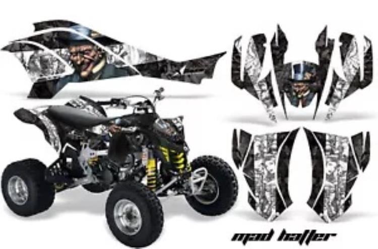 ATV グラフィックスキット クワッド デカール ラップ Can-Am DS450 XMX XXC 2008-2016 HATTER W K用 ATV Graphics Kit Quad Decal Wrap For Can-Am DS450 XMX XXC 2008-2016 HATTER W K 【並行輸入品】