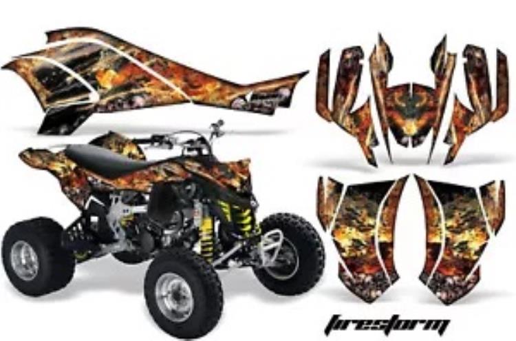 ATV グラフィックスキット クワッド デカール ラップ Can-Am DS450 XMX XXC 2008-2016 FIRESTORM K用 ATV Graphics Kit Quad Decal Wrap For Can-Am DS450 XMX XXC 2008-2016 FIRESTORM K 【並行輸入品】