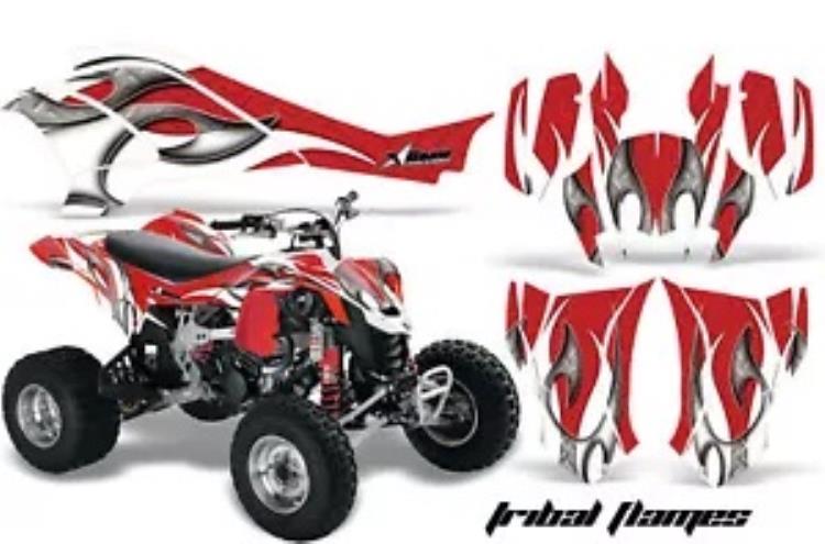 ATV グラフィックスキット クワッド デカール ラップ Can-Am DS450 XMX XXC 2008-2016 TRIBAL FLAME 用 ATV Graphics Kit Quad Decal Wrap For Can-Am DS450 XMX XXC 2008-2016 TRIBAL FLAME 【並行輸入品】