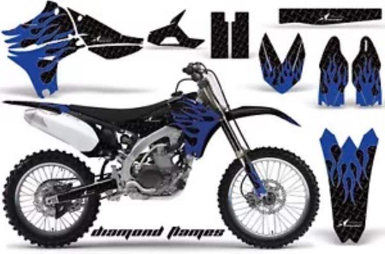 ダートバイクグラフィックキットデカールステッカーラップヤマハ YZ450 2010-2013 DFLAME 英国 Dirt Bike Graphics Kit Decal Sticker Wrap For Yamaha YZ450 2010-2013 DFLAME U K 【並行輸入品】