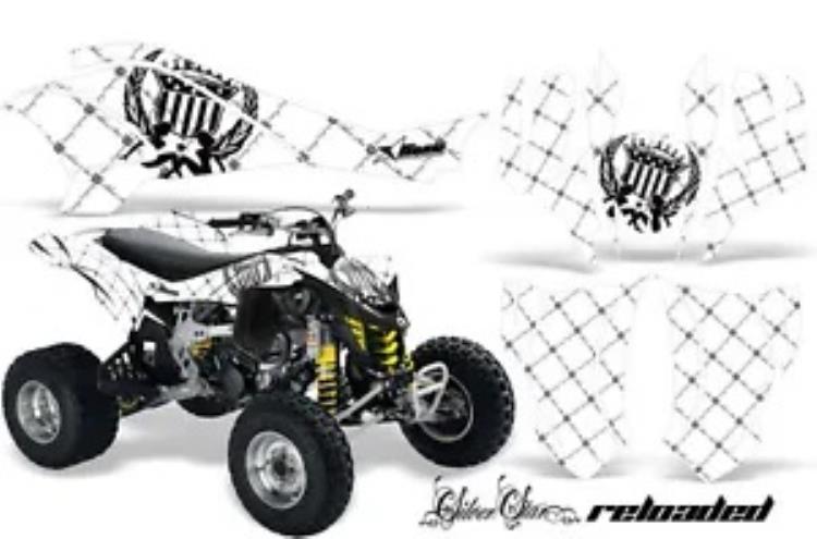 ATV グラフィックスキット クワッド デカール ラップ Can-Am DS450 XMX XXC 2008-2016 RELOADED KW用 ATV Graphics Kit Quad Decal Wrap For Can-Am DS450 XMX XXC 2008-2016 RELOADED K W 【並行輸入品】