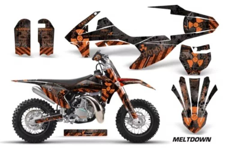 ダートバイクデカールグラフィックキットステッカーラップ KTM SX50 SX 50 2016-2018 メルトダウン用 Dirt Bike Decal Graphics Kit Sticker Wrap For KTM SX50 SX 50 2016-2018 MELTDOWN 【並行輸入品】