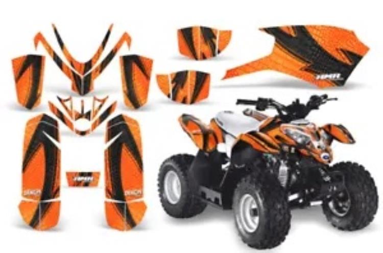 ATV グラフィックス デカール ステッカー ポラリス アウトロー/プレデター 50 オールイヤーズ ドラゴン O ATV Graphics Decals Stickers For Polaris Outlaw/Predator 50 ALL YEARS DRAGON O 【並行輸入品】