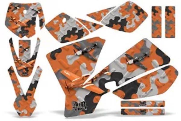 ダートバイクデカールグラフィックキットステッカーラップ KTM SX50 SX 50 2002-2008 CAMOPLATE Dirt Bike Decal Graphics Kit Sticker Wrap For KTM SX50 SX 50 2002-2008 CAMOPLATE 【並行輸入品】 43,560円