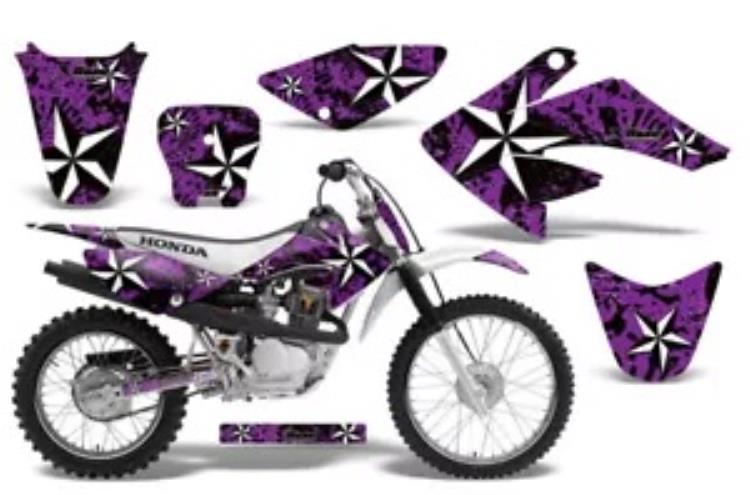 ダートバイクグラフィックキット MX デカールラップホンダ CRF80 CRF100 2004-2010 NSTAR PU Dirt Bike Graphics Kit MX Decal Wrap For Honda CRF80 CRF100 2004-2010 NSTAR PU 【並行輸入品】