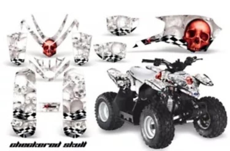ATV グラフィック デカール ステッカー ポラリス アウトロー/プレデター 50 すべての年 CKRDSKL RW ATV Graphics Decals Stickers For Polaris Outlaw/Predator 50 ALL YEARS CKRDSKL RW 【並行輸入品】