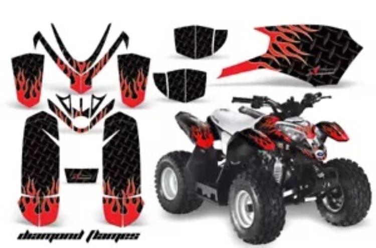ATV グラフィックスデカールステッカーポラリスアウトロー/プレデター 50 すべての年 DFLMS R K ATV Graphics Decals Stickers For Polaris Outlaw/Predator 50 ALL YEARS DFLMS R K 【並行輸入品】 43,560円