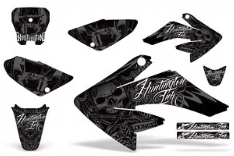 ダートバイクグラフィックキットデカールステッカーラップホンダ CRF70 2004-2015 HISH シルバー Dirt Bike Graphics Kit Decal Sticker Wrap For Honda CRF70 2004-2015 HISH SILVER 【並行輸入品】