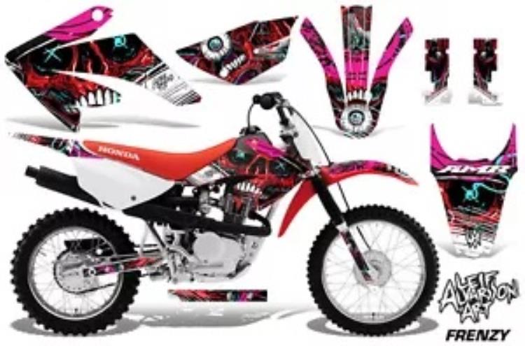 ダートバイク グラフィックスキット MX デカールラップ ホンダ CRF80 CRF100 2011-2016 フレンジーレッド用 Dirt Bike Graphics Kit MX Decal Wrap For Honda CRF80 CRF100 2011-2016 FRENZY RED 【並行輸入品】 43,560円