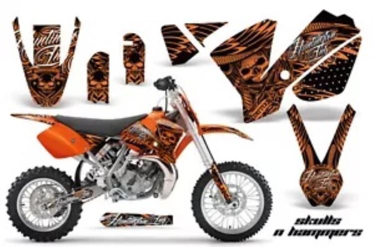 ダートバイクデカールグラフィックキットステッカーラップ KTM SX65 SX 65 2002-2008 HISH ORNG Dirt Bike Decal Graphics Kit Sticker Wrap For KTM SX65 SX 65 2002-2008 HISH ORNG 【並行輸入品】
