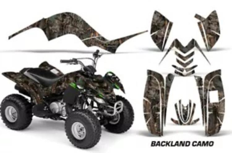 ATV グラフィックスキット クワッド デカール ステッカー ヤマハ ラプター 80 02-08 バックランド迷彩用 ATV Graphics Kit Quad Decal Sticker For Yamaha Raptor 80 02-08 BACKLAND CAMO 【並行輸入品】