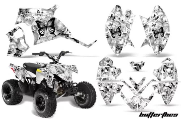 ATV デカールグラフィックステッカーキットポラリスアウトロー 90 110 2002-2020 BFLY K W ATV Decal Graphic Sticker Kit For Polaris Outlaw 90 110 2002-2020 BFLY K W 【並行輸入品】