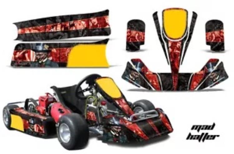 ゴーカートグラフィックキットデカールステッカーラップポールトレーシーPKTキッドJR士官候補生MAD R K用 Go Kart Graphics Kit Decal Sticker Wrap For Paul Tracy PKT Kid JR Cadet MAD R K 【並行輸入品】