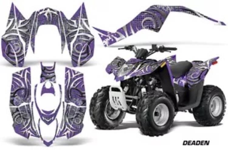 ATV デカール グラフィック キット Arctic Cat DVX50 DVX90 クワッド 2008-2017 DEADEN PURP 用 ATV Decal Graphic Kit For Arctic Cat DVX50 DVX90 Quad 2008-2017 DEADEN PURP 【並行輸入品】