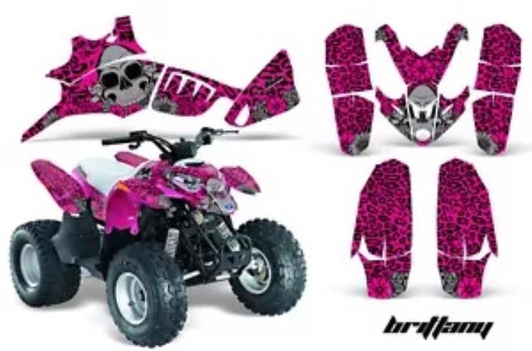 ATV グラフィックスキット クワッド デカール ラップ ポラリス プレデター 90 2003-2007 BRITTANY用 ATV Graphics Kit Quad Decal Wrap For Polaris Predator 90 2003-2007 BRITTANY 【並行輸入品】