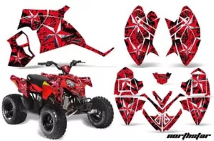 ATV デカールグラフィックステッカーキットポラリスアウトロー 90 110 2002-2020 NSTAR R ATV Decal Graphic Sticker Kit For Polaris Outlaw 90 110 2002-2020 NSTAR R 【並行輸入品】