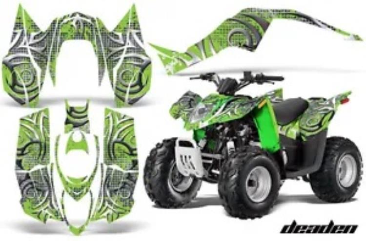 ATV デカール グラフィック キット Arctic Cat DVX50 DVX90 クワッド 2008-2017 DEADEN GRN 用 ATV Decal Graphic Kit For Arctic Cat DVX50 DVX90 Quad 2008-2017 DEADEN GRN 【並行輸入品】
