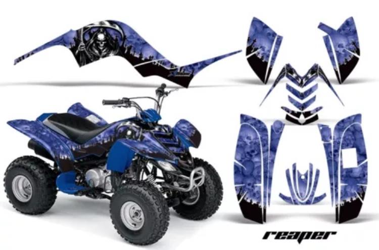 ATV グラフィックスデカールステッカーヤマハラプター 80 02-08 リーパー U ATV Graphics Decals Stickers For Yamaha Raptor 80 02-08 REAPER U 【並行輸入品】