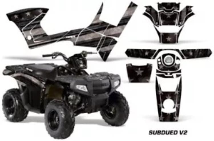 ATV グラフィックスキットデカールステッカーポラリススポーツマン 90/110 07-16 SUBDUED V2 ATV Graphics Kit Decal Sticker For Polaris Sportsman 90/110 07-16 SUBDUED V2 【並行輸入品】