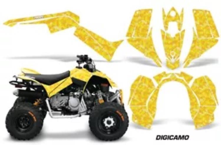 ATV グラフィックスキット クワッド デカール ステッカー Can-Am DS90 2007-2022 DIGICAMO Y 用 ATV Graphics Kit Quad Decal Sticker For Can-Am DS90 2007-2022 DIGICAMO Y 【並行輸入品】