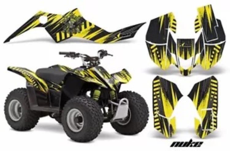 ATV グラフィックス クワッド デカール ステッカー スズキ LTZ50 2006-2021 NUKE Y ATV Graphics Quad Decal Sticker For Suzuki LTZ50 2006-2021 NUKE Y 【並行輸入品】