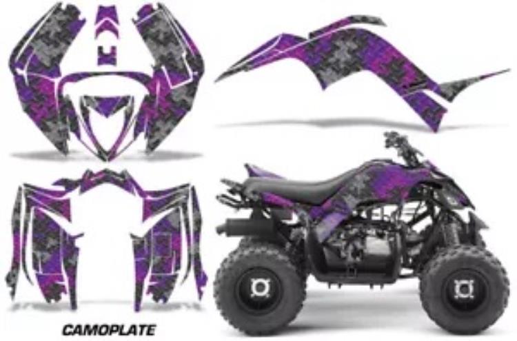 グラフィックキットデカールステッカーヤマハラプター 90 YFM90 16-23 Camoplate PU Graphics Kit Decal Sticker For Yamaha Raptor 90 YFM90 16-23 Camoplate PU 【並行輸入品】