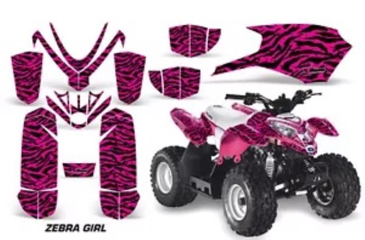 ATV グラフィックス デカール ステッカー ポラリス アウトロー/プレデター 50 すべての年ゼブラ PNK ATV Graphics Decals Stickers For Polaris Outlaw/Predator 50 ALL YEARS ZEBRA PNK 【並行輸入品】