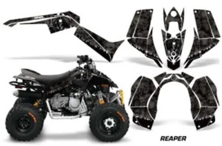 ATV グラフィックスキット クワッド デカール ステッカー Can-Am DS90 2007-2022 REAPER K用 ATV Graphics Kit Quad Decal Sticker For Can-Am DS90 2007-2022 REAPER K 【並行輸入品】