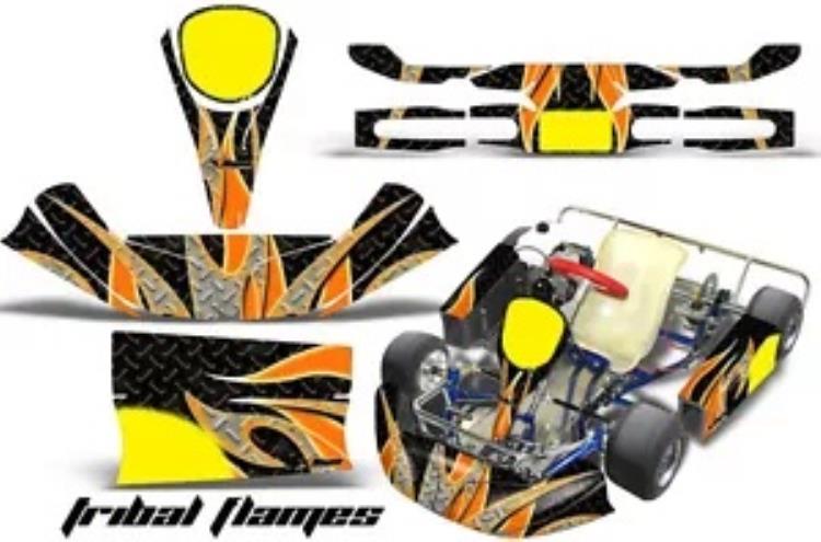 ゴーカートレーシンググラフィックキットデカールステッカー KG キッドベビークリプトン部族 O K Go Kart Racing Graphics Kit Decal Sticker For KG Kid Baby Krypton TRIBAL O K 【並行輸入品】