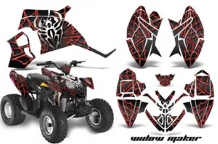 ATV デカールグラフィックステッカーキットポラリスアウトロー 90 110 2002-2020 WDWMKR R K ATV Decal Graphic Sticker Kit For Polaris Outlaw 90 110 2002-2020 WDWMKR R K 【並行輸入品】