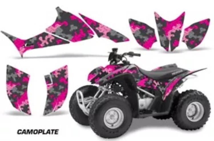 ATV グラフィックスキット クワッド デカール ステッカー ラップ ホンダ TRX90 2006-2018 CAMOPLATE PNK用 ATV Graphics Kit Quad Decal Sticker Wrap For Honda TRX90 2006-2018 CAMOPLATE PNK 【並行輸入品】