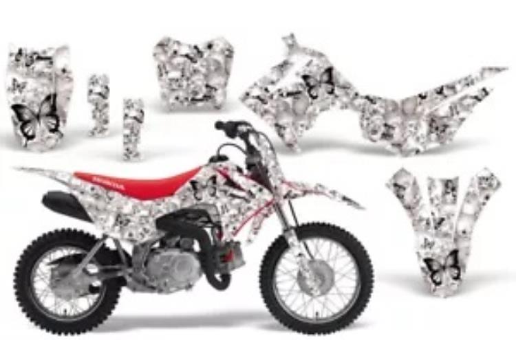 ダートバイク デカール グラフィック キット + NP ホンダ CRF110 F 2013-2018 BFLY KW用 Dirt Bike Decal Graphic Kit + NP's For Honda CRF110 F 2013-2018 BFLY K W 【並行輸入品】