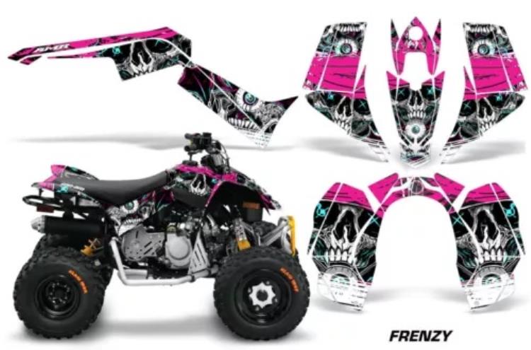ATV グラフィックスキット クワッド デカール ステッカー Can-Am DS90 2007-2022 フレンジー W用 ATV Graphics Kit Quad Decal Sticker For Can-Am DS90 2007-2022 Frenzy W 【並行輸入品】