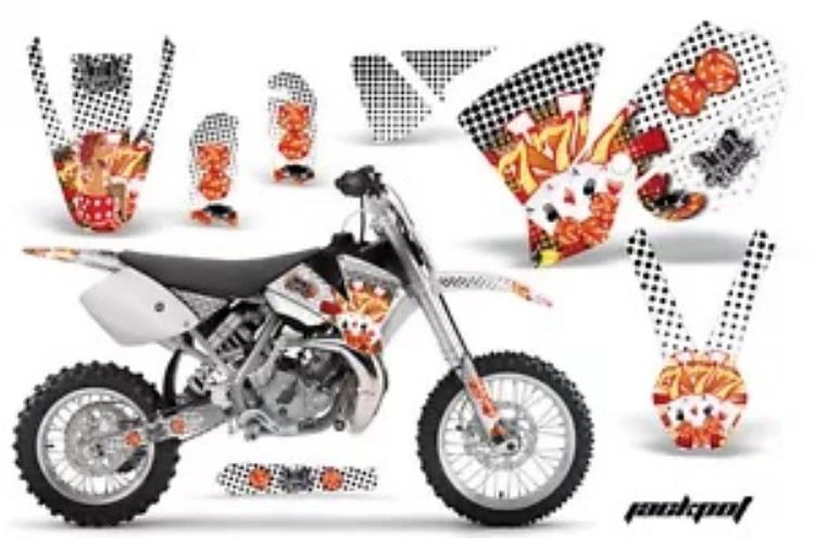 ダートバイクデカールグラフィックキットステッカーラップ KTM SX65 SX 65 2002-2008 ジャックポット W Dirt Bike Decal Graphics Kit Sticker Wrap For KTM SX65 SX 65 2002-2008 JACKPOT W 【並行輸入品】 43,560円