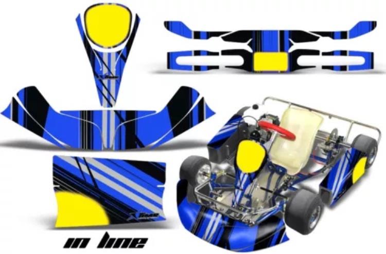 ゴーカートレーシンググラフィックキットデカールステッカー KG キッドベビークリプトンインライン U Go Kart Racing Graphics Kit Decal Sticker For KG Kid Baby Krypton INLINE U 【並行輸入品】