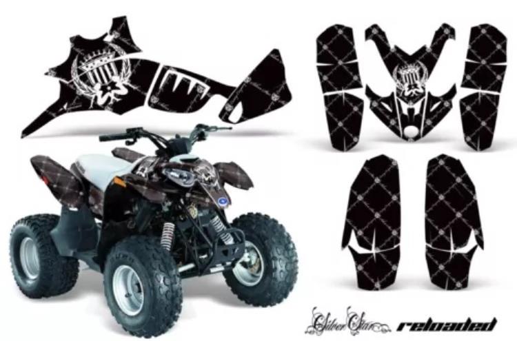 ATV グラフィックスキット クワッド デカール ラップ ポラリス プレデター 90 2003-2007 RELOADED W K用 ATV Graphics Kit Quad Decal Wrap For Polaris Predator 90 2003-2007 RELOADED W K 【並行輸入品】