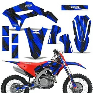 カスタム MX デカールキット ホンダ CRF 450R/RW 21 ドラゴン フロー ブルー Custom MX Decal Kit Honda CRF 450R/RW 21 Dragon Flow Blue 【並行輸入品】画像