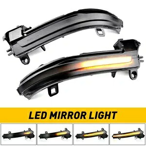 スモークターンシグナルランプ LED サイドミラーライト BMW 4 3 2 1 シリーズ F30 F35 F80 Smoked Turn Signal Lamp LED Side Mirror Light For BMW 4 3 2 1 Series F30 F35 F80 【並行輸入品】
