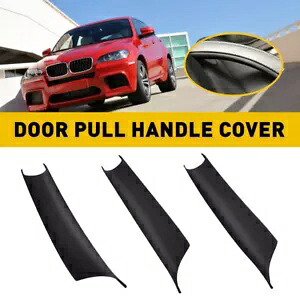 3 個マットブラックインナードアプルハンドルパネルカバー BMW X5 X6 E70 E71 E72 3Pcs Matte Black Inner Door Pull Handle Panel Cover For BMW X5 X6 E70 E71 E72 【並行輸入品】