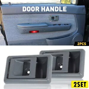 2 セットハンドル 1995-2000 タコマトラックグレー内側インナーインテリアドアハンドル 2Set Handle For 1995-2000 Tacoma Truck Grey Inside Inner Interior Door Handles 【並行輸入品】