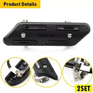 2 セットエキゾーストマフラーパイプヒートシールドカバーヒールガードユニバーサルオートバイ US 2Set Exhaust Muffler Pipe Heat Shield Cover Heel Guard UniversalMotorcycle US 【並行輸入品】